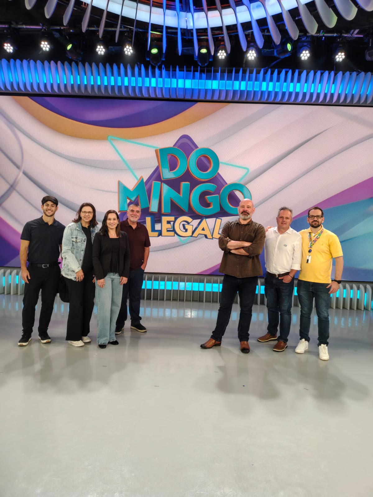 Time da OFM e do Grupo SBT na entrada em produção do projeto
